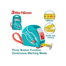 Չափիչ ժապավեն 3մx16մմ TOTAL TMT126031M