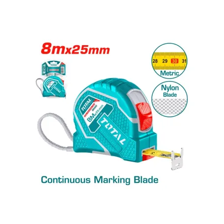 Մետր երկկողմանի 8*25 TOTAL TMT126681M Մետր երկկողմանի 8*25 TOTAL TMT126681M