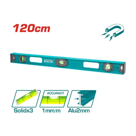 Հարթաչափ 120սմ մագնիսով TOTAL TMT212026 Հարթաչափ 120սմ մագնիսով TOTAL TMT212026