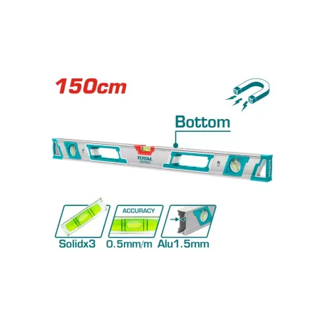 Հարթաչափ մագնիսով 150սմ TOTAL TMT215086M