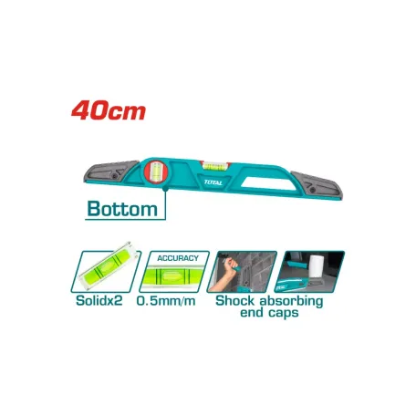 Հարթաչափ հարվածային 40սմ TOTAL TMT221406