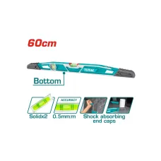 Հարթաչափ հարվածային 60սմ TOTAL TMT221606 Հարթաչափ հարվածային 60սմ TOTAL TMT221606