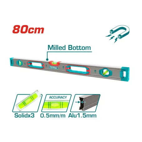 Հարթաչափ մագնիսով 800մմ TOTAL TMT28028M