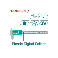 Պլաստիկ թվային ձողակարկին 0-150մմ TOTAL TMT331501