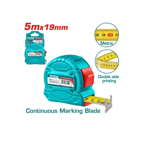 Չափիչ ժապավեն 5մx19մմ TOTAL TMT34519M