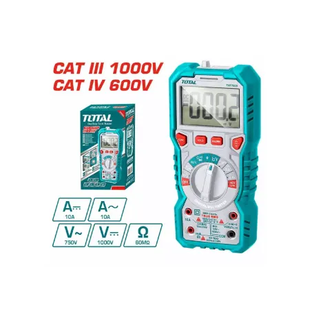 Մուլտիմետր ավտոմատ դիապազոնով TOTAL TMT47504 Մուլտիմետր ավտոմատ դիապազոնով TOTAL TMT47504