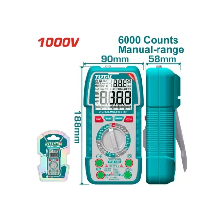 Թվային մուլտիմետր 1000Վ TOTAL TMT5310002 Թվային մուլտիմետր 1000Վ TOTAL TMT5310002
