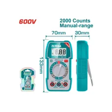 Թվային մուլտիմետր 600Վ TOTAL TMT5360011