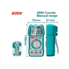 Թվային մուլտիմետր 600Վ  TOTAL TMT536002