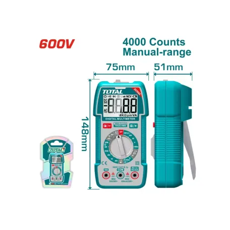 Թվային մուլտիմետր 600Վ  TOTAL TMT536002