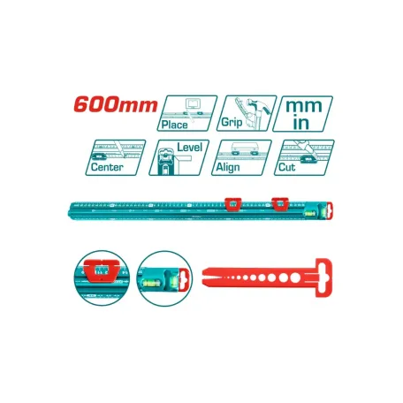 Հարթաչափ քանոն 60սմ TOTAL TMT646003