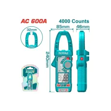 Թվային հոսաքաչափիչ աքցան փոփոխական հոսանքի 600Ա TOTAL TMT766001