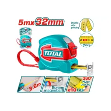 Պողպատե չափիչ ժապավեն 5մ TOTAL TMT80532M