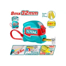 Պողպատե չափիչ ժապավեն 8մ TOTAL TMT80832M