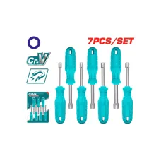 Գլխիկավոր պտուտակահանի հավաքածու 7կտոր TOTAL TNSS0701