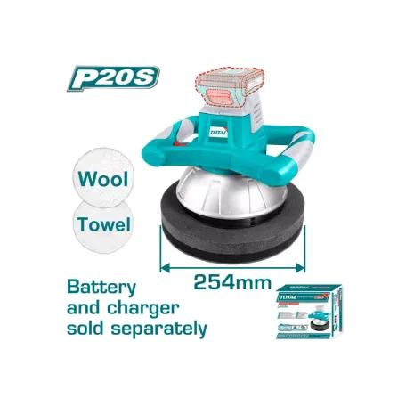 Փայլեցնող մեքենա մարտկոցային 20Վ 254մմ TOTAL TOPLI2001