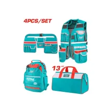 Բաճկոնի և պայուսակների հավաքածու (4 հատ) գործիքների համար TOTAL TOS230908 Բաճկոնի և պայուսակների հավաքածու (4 հատ) գործիքների համար TOTAL TOS230908