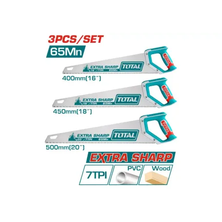 Ձեռքի սղոցների հավաքածու  TOTAL TOS23093