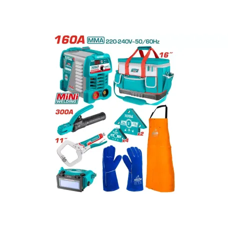 Կոմբո հավաքածու եռակցման սարք և աքսեսուարներ (8առարկա)TOTAL TOS23095 160Ա