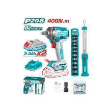 Մարտկոցային գործիքների հավաքածու (TIWLI2040 + TWLI35261) TOTAL TOSLI23048  (2 կտոր)