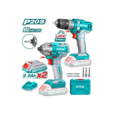 Կոմբո հավաքածու մարտկոցային․ պտուտակադարձիչ (TDLI200528), հարվածային գայկավյորտ (TIRLI2017) TOTAL TOSLI230708