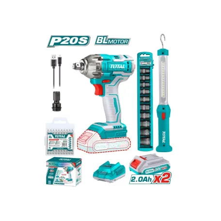 Կոմբո հավաքածու մարտկոցային TOTAL TOSLI231004, 2 կտոր Կոմբո հավաքածու մարտկոցային TOTAL TOSLI231004, 2 կտոր