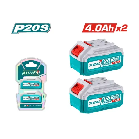 Մարտկոցների հավաքածու (2 հատ) 20Վ 4Ա TOTAL TOSLI240312