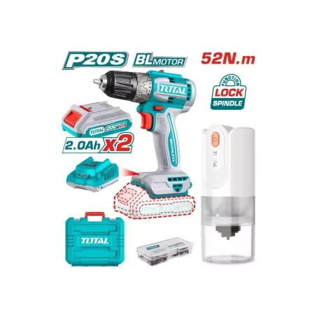 Կոմբո հավաքածու. մարտկոցային պտուտակադարձիչ (TDLI20453), սրճաղաց (TCF029T) TOTAL TOSLI240315