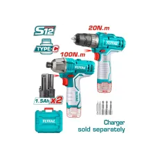 Պտուտակադարձիչների հավաքածու TOTAL TOSLI240586 12Վ