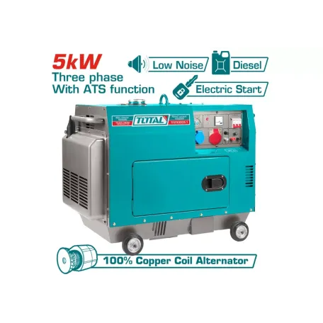 Դիզելային գեներատոր (անաղմուկ) TOTAL TP250003 5000Վտ
