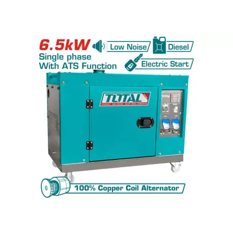 Դիզելային գեներատոր (անաղմուկ) TOTAL TP265001-1 6500Վտ