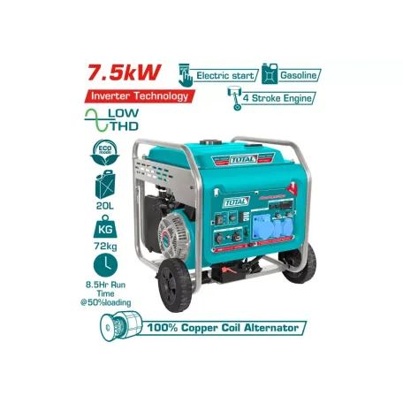 Բենզինային գեներատոր (ինվերտոր) TOTAL TP375001 7500Վտ