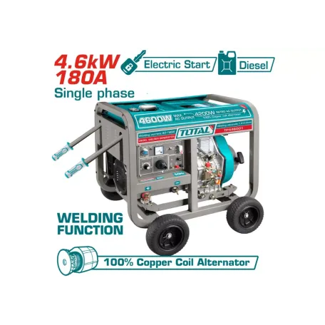 Դիզելային գեներատոր և եռակցման սարք TOTAL TP446001 4600Վտ