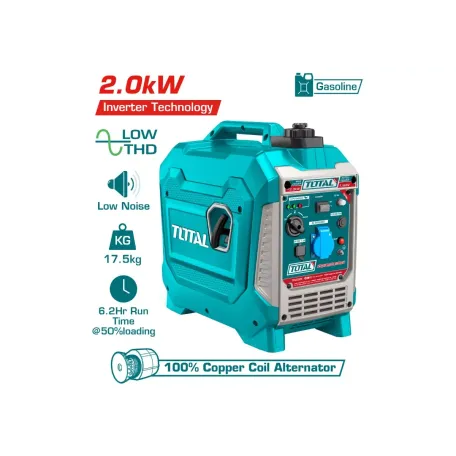 Բենզինային գեներատոր (ինվերտոր) TOTAL TP523006 2000Вт Բենզինային գեներատոր (ինվերտոր) TOTAL TP523006 2000Вт