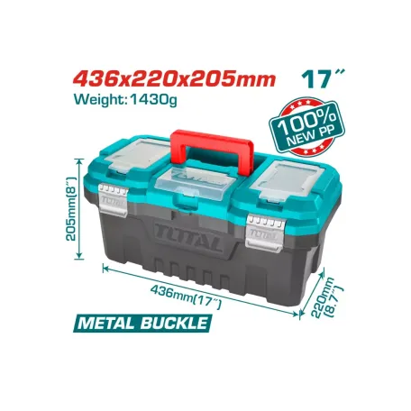 Գործիքների արկղ պլաստիկ 17'' TOTAL TPBX0172