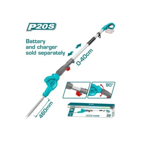 Բարձր թփեր էտող գործիք մարտկոցային 20Վ 460մմ TOTAL TPHT201601