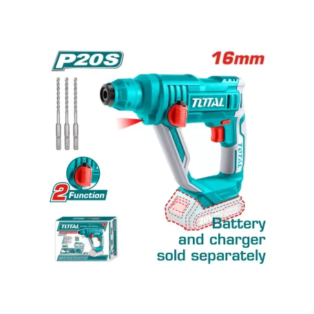 Հորատիչ մարտկոցային TOTAL TRHLI1601 20Վ 1.5Ջ SDS Plus