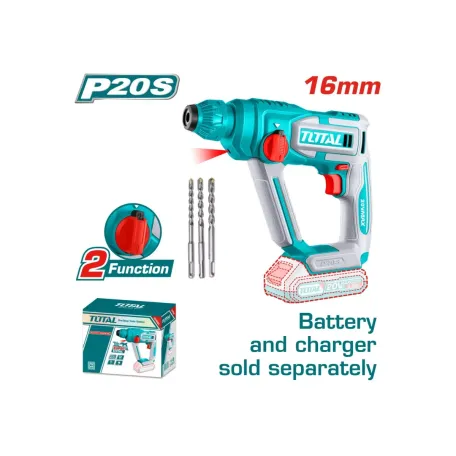 Հորատիչ մարտկոցային TOTAL TRHLI20168 20Վ 1․5Ջ SDS Plus