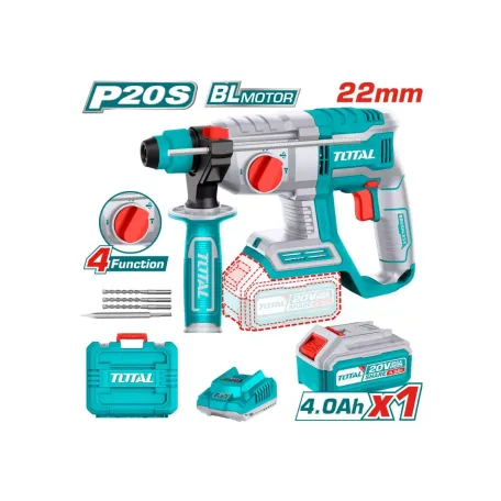 Հորատիչ մարտկոցային TOTAL TRHLI202081 20Վ 2Ջ SDS Plus