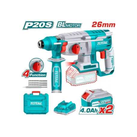 Հորատիչ մարտկոցային TOTAL TRHLI202287 20Վ 2Ջ SDS Plus