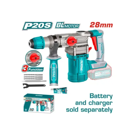 Հորատիչ մարտկոցային TOTAL TRHLI20288 20Վ 4․5Ջ SDS Plus