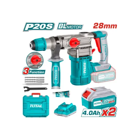 Հորատիչ մարտկոցային TOTAL TRHLI202882 20Վ 4․5Ջ SDS Plus