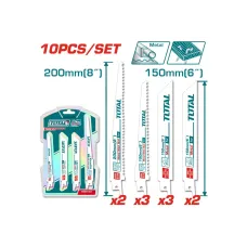 Նրբասղոցի սղոցների հավաքածու 10 հատ TOTAL TRSB1001