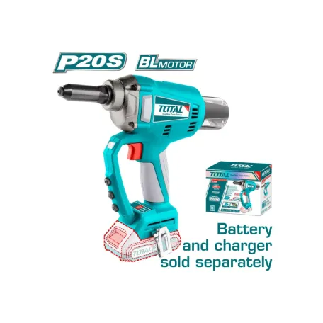 Ամրացման սարք մարտկոցային TOTAL TRTLI2005 25մմ 20կՆ