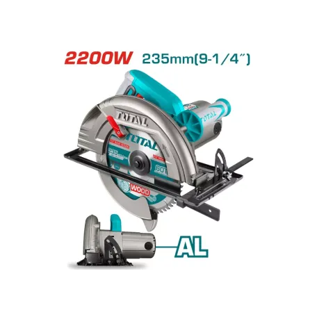 Սկավառակային սղոց էլեկտրական TOTAL TS1222356 2200Վտ 235մմ