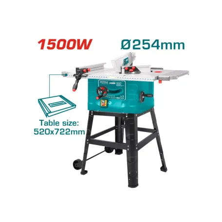 էլեկտրական սղոց սեղանադիր TOTAL TS5152542 1500Վտ 254մմ էլեկտրական սղոց սեղանադիր TOTAL TS5152542 1500Վտ 254մմ