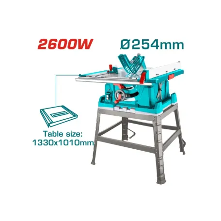 Էլեկտրական սղոց սեղանադիր TOTAL TS526043 2600Վտ 254մմ