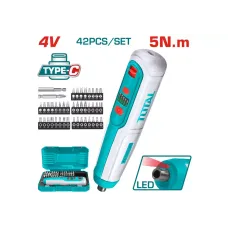 Պտուտակահան մարտկոցային 4Վ 5Նմ (42 աքսեսուարով) TOTAL TSDLI0406