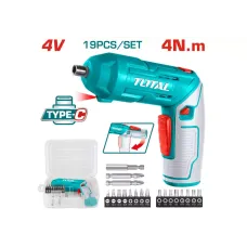 Պտուտակահան մարտկոցային (բիթերով) 4Վ 4Նմ TOTAL TSDLI0442