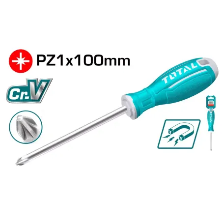 Խաչաձև պտուտակահան PZ1x100մմ TOTAL TSDRSPZ1100 Խաչաձև պտուտակահան PZ1x100մմ TOTAL TSDRSPZ1100